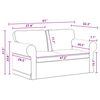 vidaXL Set de canapea 2 pcs Gri &icirc;nchis 155 x 82 x 80 cm țesătură