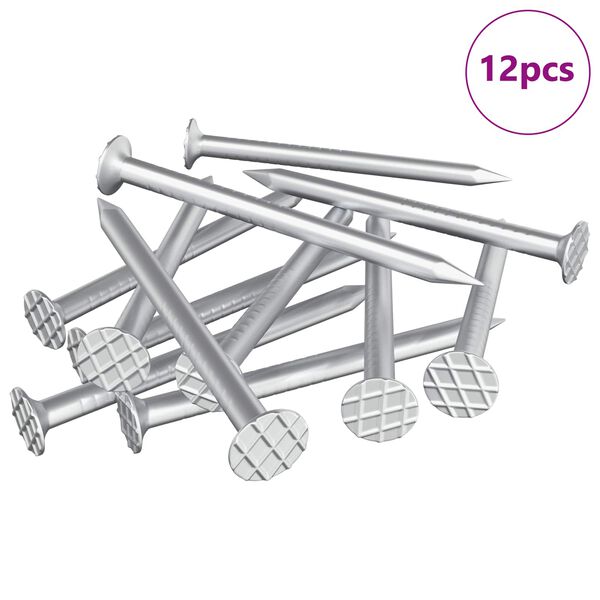 vidaXL Cuie pentru Lemn 12 pcs Argintiu &Oslash; 3 x 15 mm Metal