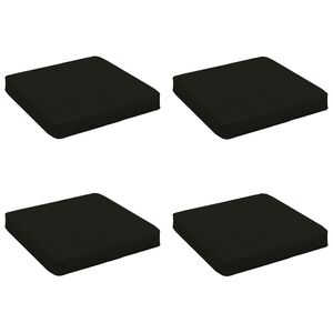 vidaXL Perne pentru șezut cu 4 piese VUGHT 4 pcs 100% Polyester Negru