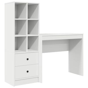 vidaXL Birou Alb 135,5 x 40 x 127 cm 2 buc.