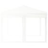 vidaXL Cort pliabil pentru petrecere, pereți laterali, alb, 3x3 m