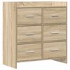 vidaXL Bufet Stejar Sonoma 75 x 33 x 80 cm Lemn prelucrat