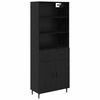 vidaXL Bufet 2 buc. Stejar Negru 69,5 x 34 x 180 cm Lemn prelucrat