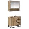vidaXL Set de mobilier pentru baie cu sertar 2 pcs Stejar Artizanal