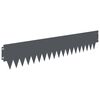 vidaXL Margine pentru gazon 20 pcs 103 x 20 cm metal Antracit