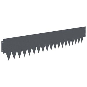vidaXL Margine pentru gazon 20 pcs 103 x 20 cm metal Antracit