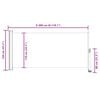 vidaXL Copertină laterală retractabilă de terasă, gri, 120 x 300 cm