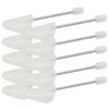 vidaXL Calapoade de pantofi, 5 perechi, alb, EU 35-38, plastic