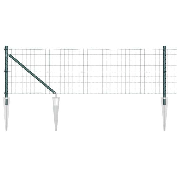 vidaXL Gard cu St&acirc;lp Verde 0,4 x 25 m Oțel și PVC
