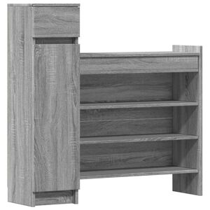 vidaXL Pantofar, gri sonoma, 100,5x28x100 cm, lemn compozit