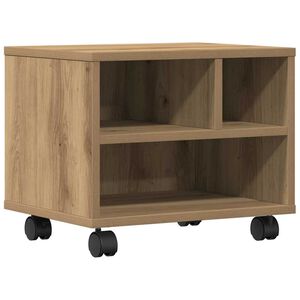 vidaXL Suport pentru imprimantă Stejar Artizanal 41 x 32 x 34,5 cm