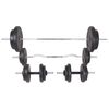 vidaXL Bancă fitness cu rastel greutăți, set de haltere/gantere, 90 kg