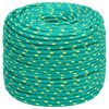 vidaXL Fr&acirc;nghie utilitară multifuncțională 8 mm 500 m Verde PP