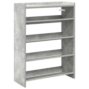 vidaXL Pantofar, gri beton, 60x25x81 cm, lemn prelucrat