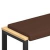 vidaXL Perna pentru bancă Piele artificială Maro Ad&acirc;ncime 35 cm