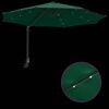 vidaXL Parasol de Grădină Verde 248 x 248 x 148 cm Poliester și oțel