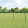 vidaXL Gard cu St&acirc;lp Verde 1,5 x 25 m Oțel
