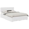 vidaXL Cadru de pat cu sertar Alb 150 x 200 cm Lemn prelucrat