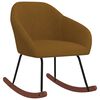 vidaXL Scaun balansoar, maro, material textil