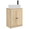 vidaXL Mobilă de baie cu chiuvetă Stejar Sonoma 54 x 35 x 83 cm