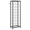 vidaXL Suport sticle vin 27 de sticle, negru 34x18x100 cm fier forjat