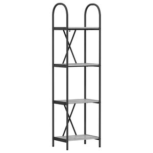 vidaXL Raft pentru cărți 4 niveluri 40 x 30 x 146 cm Lemn prelucrat