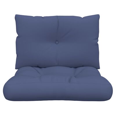 vidaXL Set pernă de paleți, bleumarin, 60x38x13 cm, material textil
