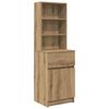 vidaXL Noptiera Artisan Stejar 39x35x125 cm Lemn prelucrat
