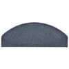 vidaXL Covorașe pentru scări, 15 buc., 65x24x4 cm, gri &icirc;nchis și albastru, semirotunde, mari