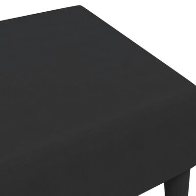 vidaXL Taburet, negru, 77x55x31 cm, catifea