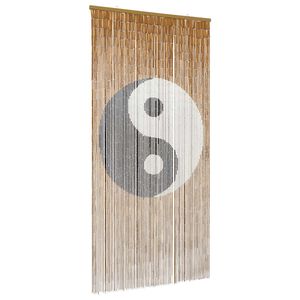 vidaXL Cortină pentru ușa de insecte multicolor 200 x 100 cm Bambus