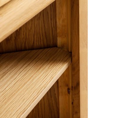 vidaXL Dulap de colț, 59 x 36 x 180 cm, lemn masiv de stejar