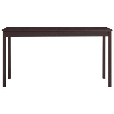 vidaXL Set mobilier de bucătărie, 9 piese, maro închis, lemn de pin