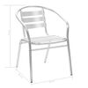 vidaXL Set mobilier de exterior, 5 piese, argintiu, aluminiu