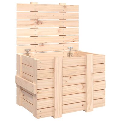 vidaXL Cutie de depozitare, 58x40,5x42 cm, lemn masiv de pin