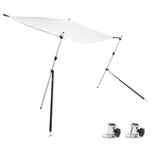 vidaXL Set extensie parasolar T-Top, alb, 170x170x(113-182,5) cm