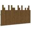 vidaXL Tăblie de pat de perete maro miere 146,5x3x80 cm lemn masiv pin