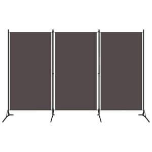 vidaXL Paravan de cameră cu 3 panouri, antracit, 260 x 180 cm, textil