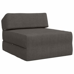 vidaXL Canapea Pat Pliabilă Gri &icirc;nchis 60 x 70 x 41 cm Țesătură
