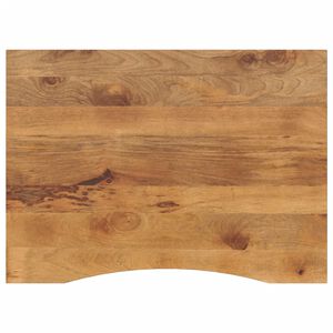 vidaXL Blat birou cu decupaj curbat 100x80x2,5cm lemn masiv mango brut