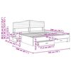 vidaXL Cadru de pat cu sertar Stejar Sonoma 180 x 200 cm Lemn compozit