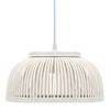 vidaXL Lampă suspendată, 34x14,5 cm, bambus, 40 W, semicerc, E27