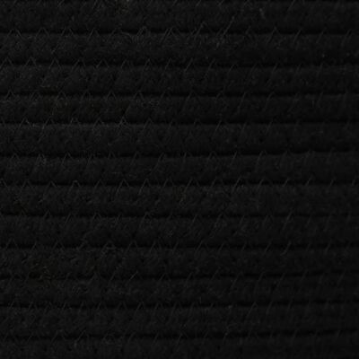 vidaXL Coșuri de depozitare, 2 buc., alb și negru, bumbac
