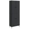 vidaXL Set de Dulapuri 2 buc. Negru Lemn prelucrat