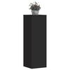 vidaXL Suport de plante, negru, 33x33x100 cm, lemn prelucrat
