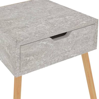 vidaXL Noptieră, gri beton, 40x40x56 cm, lemn prelucrat