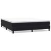 vidaXL Pat cu arcuri fără saltea negru 180x210 cm catifea