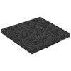 vidaXL Pat din granulate de cauciuc Negru 9 x 9 x 0,6 cm Cauciuc