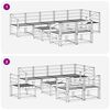 vidaXL Set de canapele de exterior 9 pcs natural Lemn Solid de Acacia