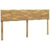 vidaXL Tăblie de pat cu margini naturale ROSTOCK Alb 180 cm